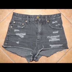 Urban Outfitters high rise cheeky denim short